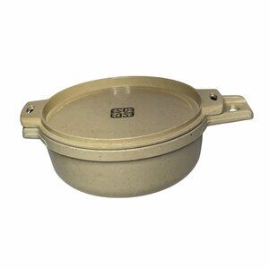 LittonWare Microwave Cookware 2 Cup Round Bowl with Lid 39278 Beige